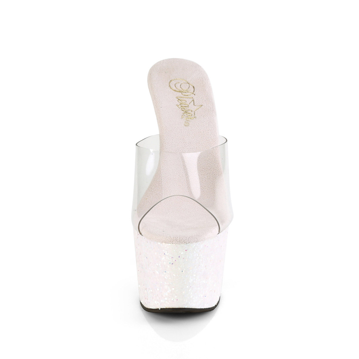 Pleaser 7'' Rhinestone Line Platform Slip On High Heels Shoes Adult Women Ado701 - Picture 23 of 41