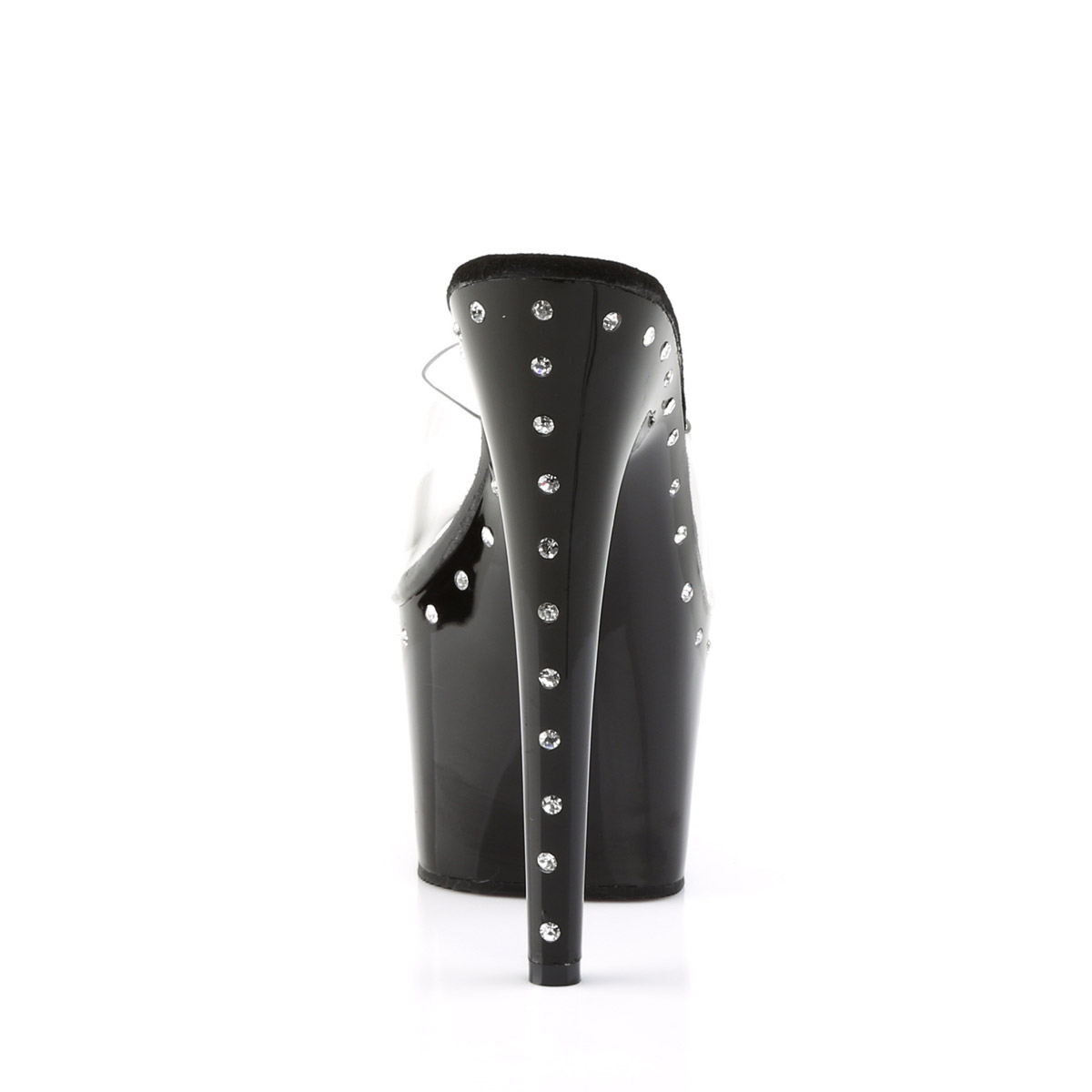 Pleaser 7'' Rhinestone Line Platform Slip On High Heels Shoes Adult Women Ado701 - Picture 35 of 41