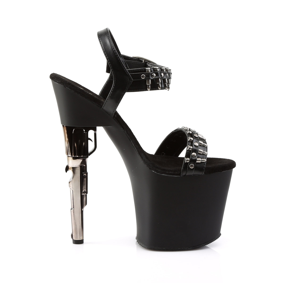 Pleaser Revolver Stiletto Platform Clear Strap Sandals Adult Women Bondgirl7Xx - Picture 16 of 26