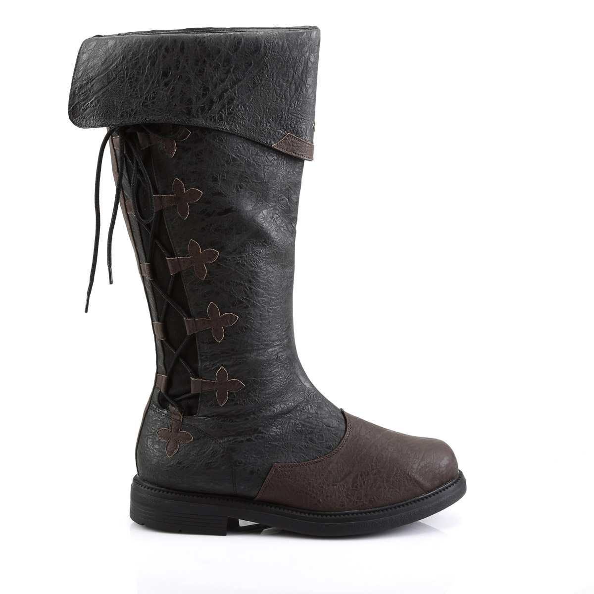 Pleaser Funtasma Pirate Captain Side Zipper Knee High Boots Adult Men CAPTAIN1XX