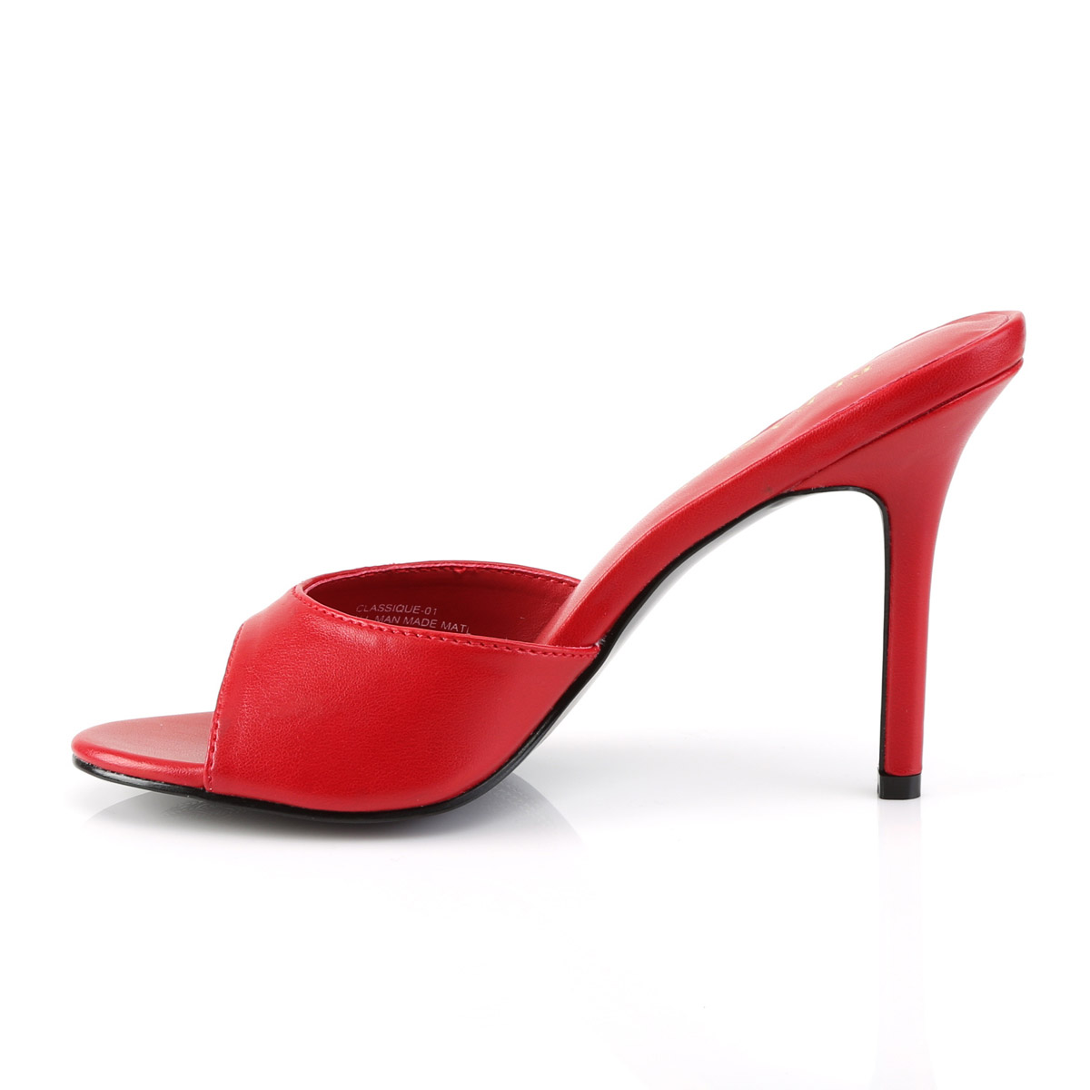 Pleaser Fabulicious 4" Heel Slide Peep Toe Adult Women Shoes Sandals Clas01 - Picture 35 of 62