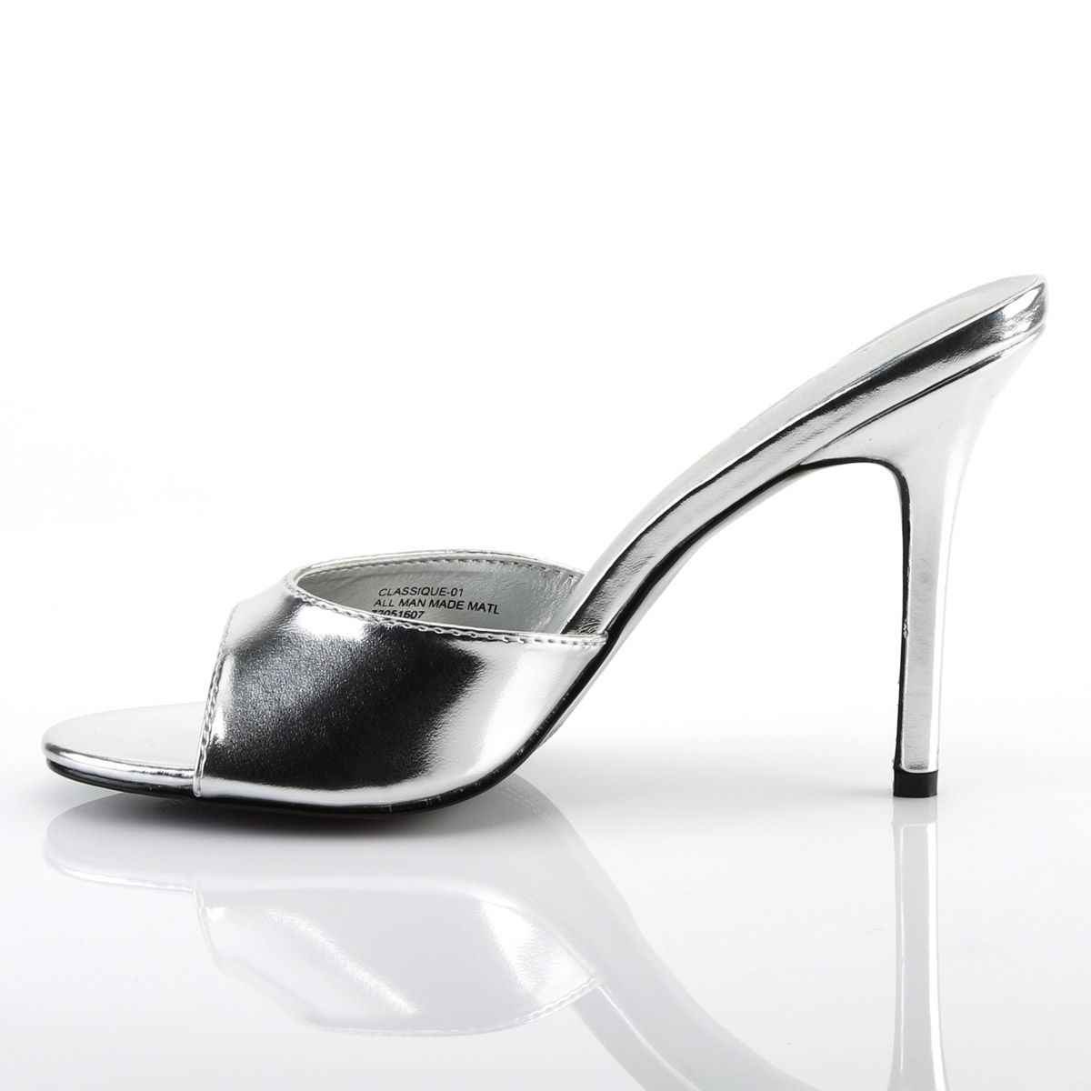 Pleaser Fabulicious 4" Heel Slide Peep Toe Adult Women Shoes Sandals Clas01 - Picture 50 of 62