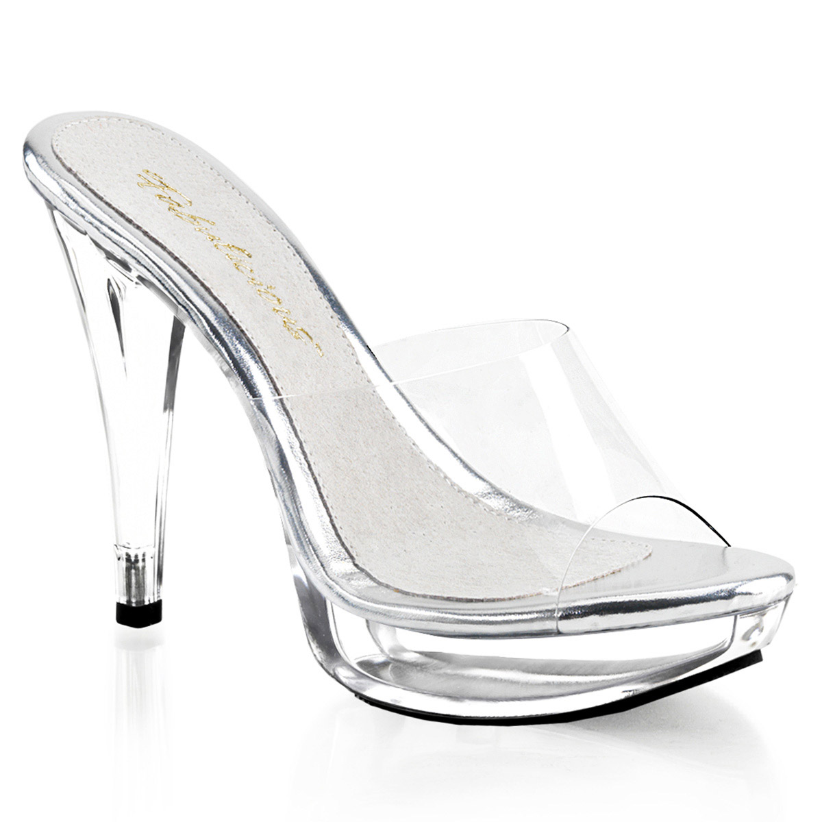 Pleaser Fabulicious Rhinestone Chain Ornament Mule Heels Adult Women Cocktail501 - Picture 23 of 42