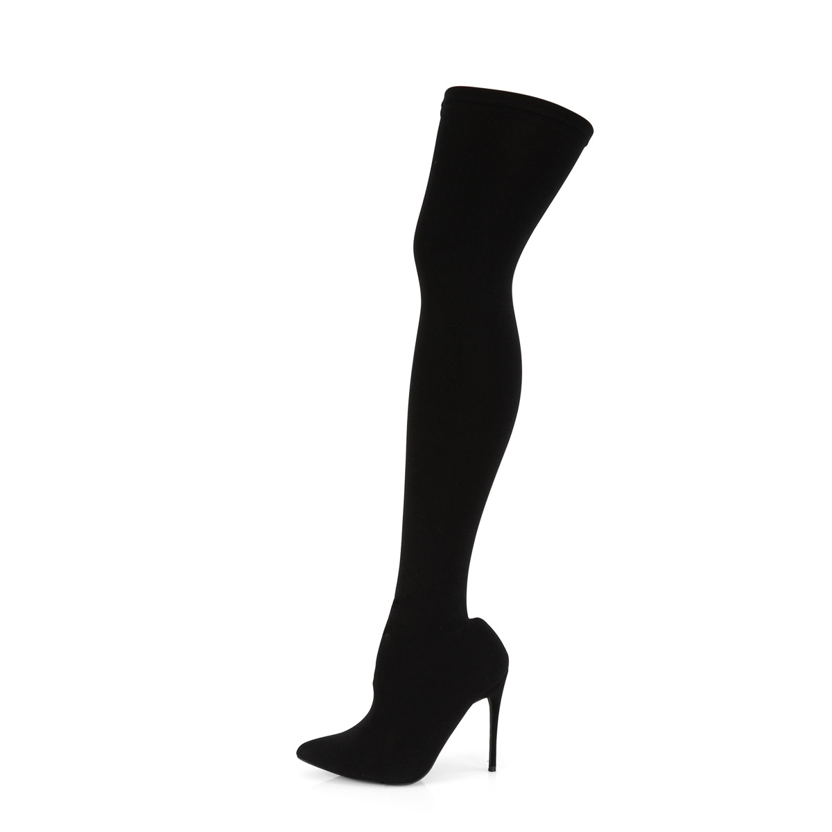 Pleaser 5 Stretch Pull On Thigh High Boot Adult Women Shoes Boots