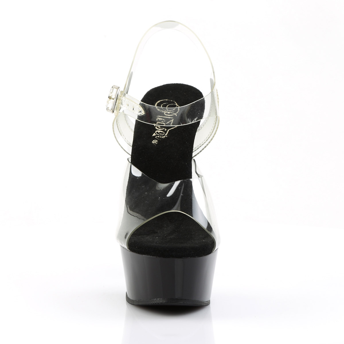 Pleaser Clear Upper Sandals Platform Ankle Strap High Heels Adult Women Del608 - Picture 3 of 31