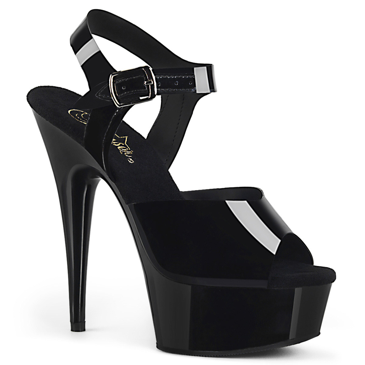 Pleaser Clear Upper Sandals Platform Ankle Strap High Heels Adult Women Del608 - Picture 27 of 31