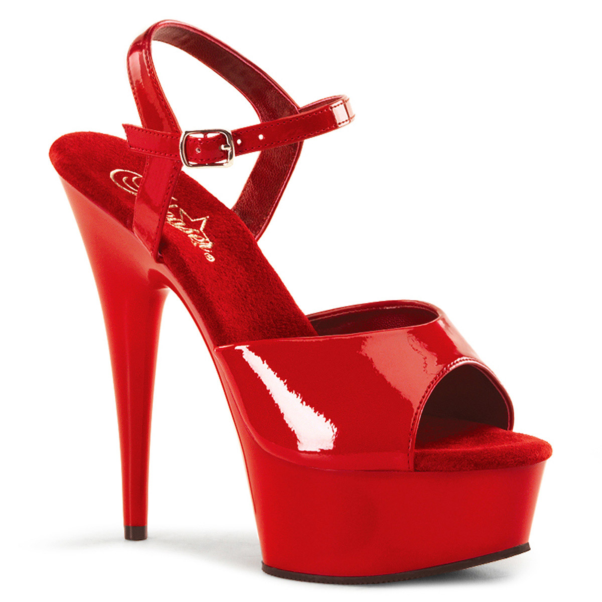 Sandalias Pleaser Glitter Plataforma Correa al Tobillo Tacones Altos Adulto Mujer Del609 - Imagen 37 de 80