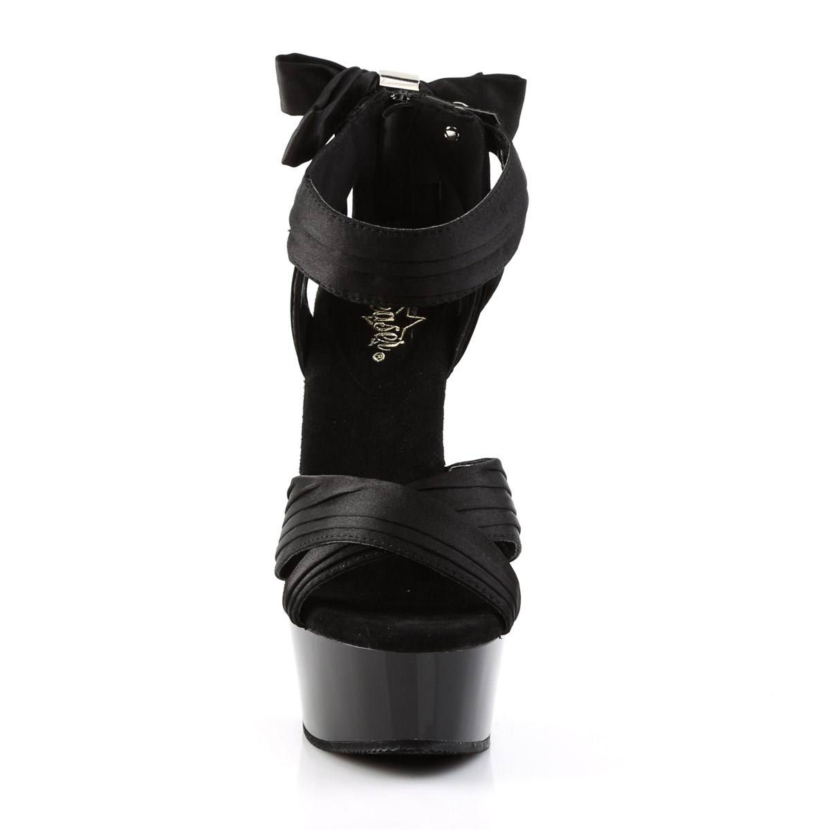 Pleaser Satin Pleated Ankle Strap Platform Sandals High Heels Adult Women Del66X - Picture 3 of 76