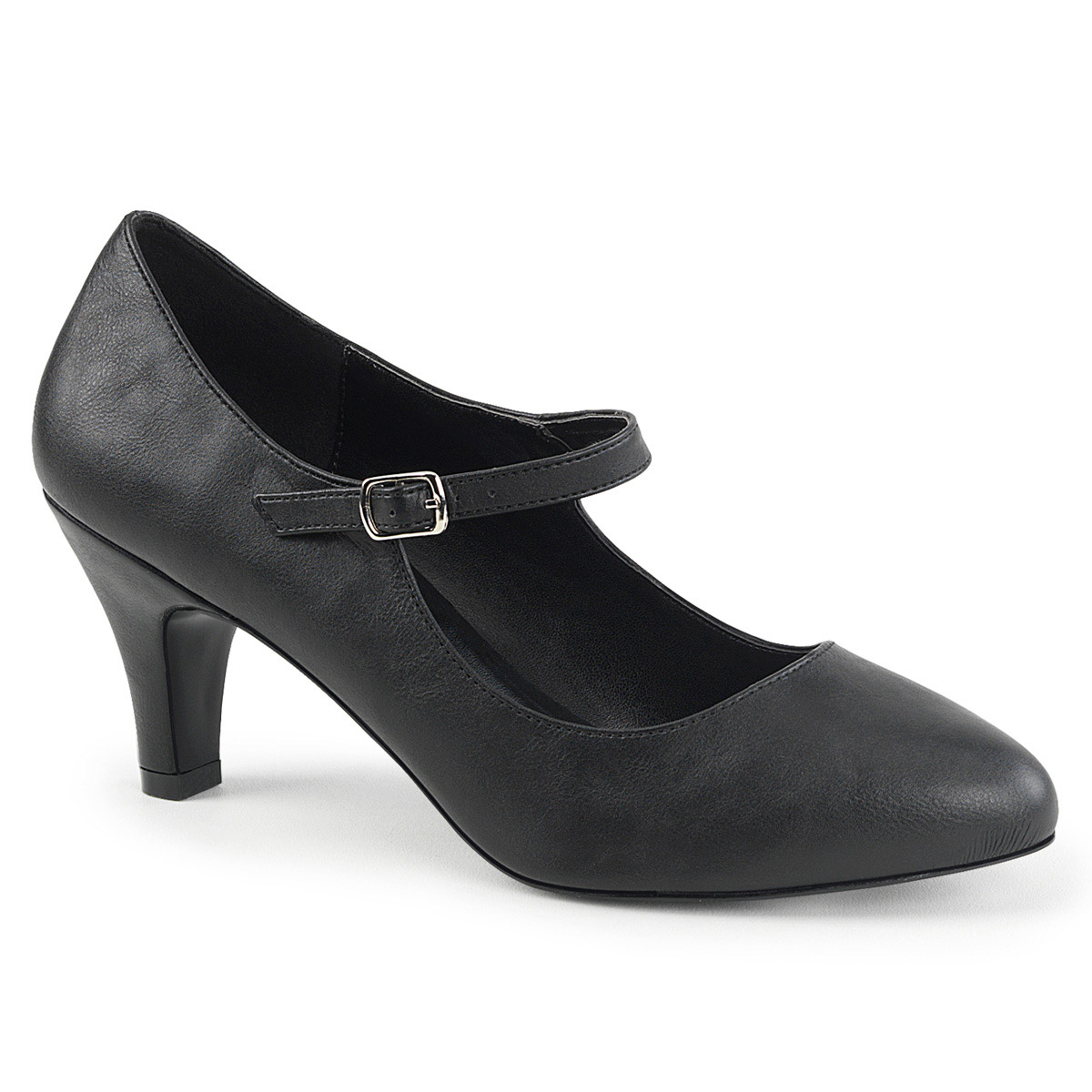 Pleaser Divine 440 Pointed Toe Mary Jane Pump 3″ Block Heel D’Orsay