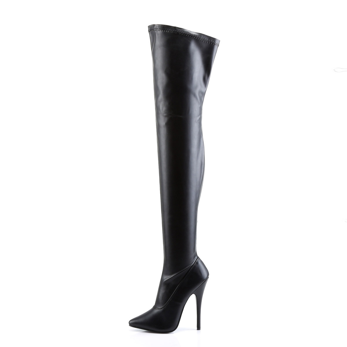 Pleaser Devious Reißverschluss seitlich Stretch Overknee Stiefel Erwachsene Damen DOMINA3000 - Bild 9 von 11