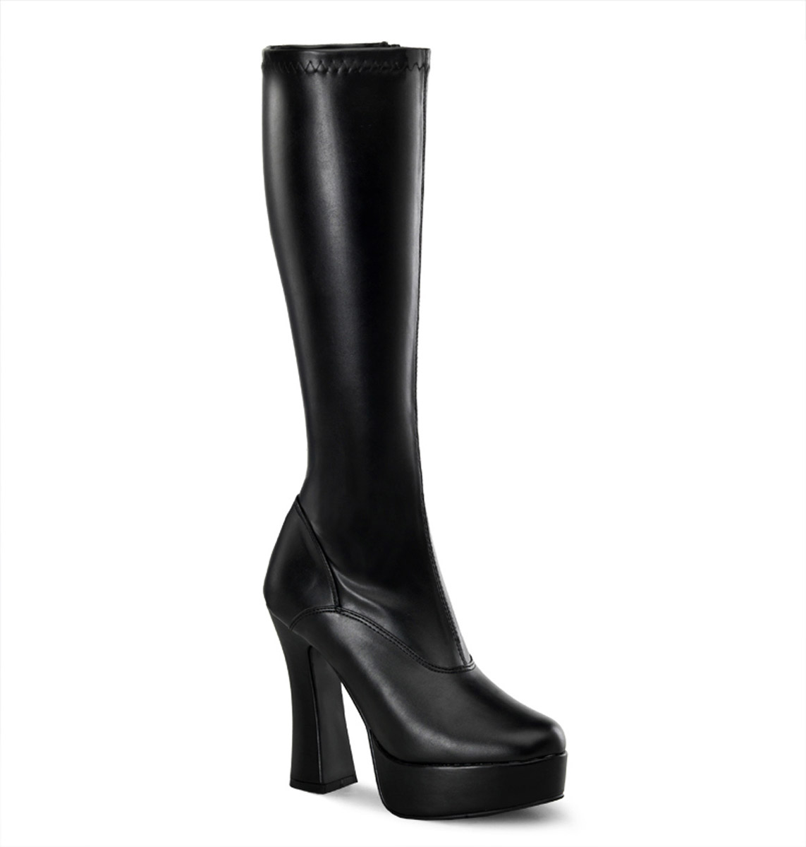 Pleaser Sexy Knee High Full Side Zipper Heel Boots Adult Women Electra20Xx - Picture 7 of 66