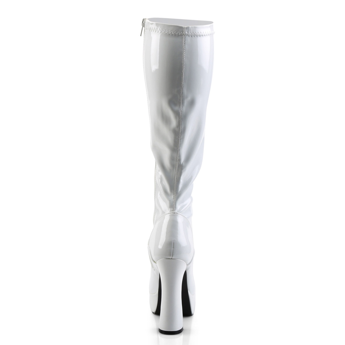 Pleaser Sexy Knee High Full Side Zipper Heel Boots Adult Women Electra20Xx - Picture 15 of 66