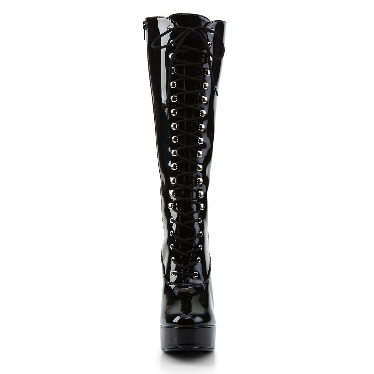 Pleaser Sexy Knee High Full Side Zipper Heel Boots Adult Women Electra20Xx - Picture 23 of 66