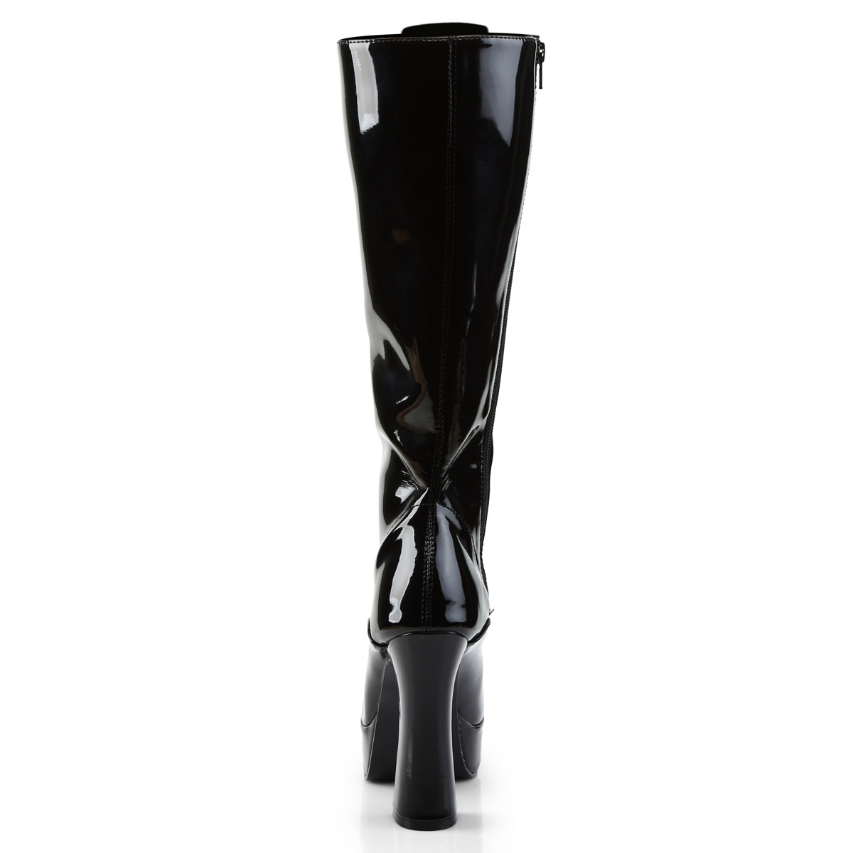 Pleaser Sexy Knee High Full Side Zipper Heel Boots Adult Women Electra20Xx - Picture 25 of 66