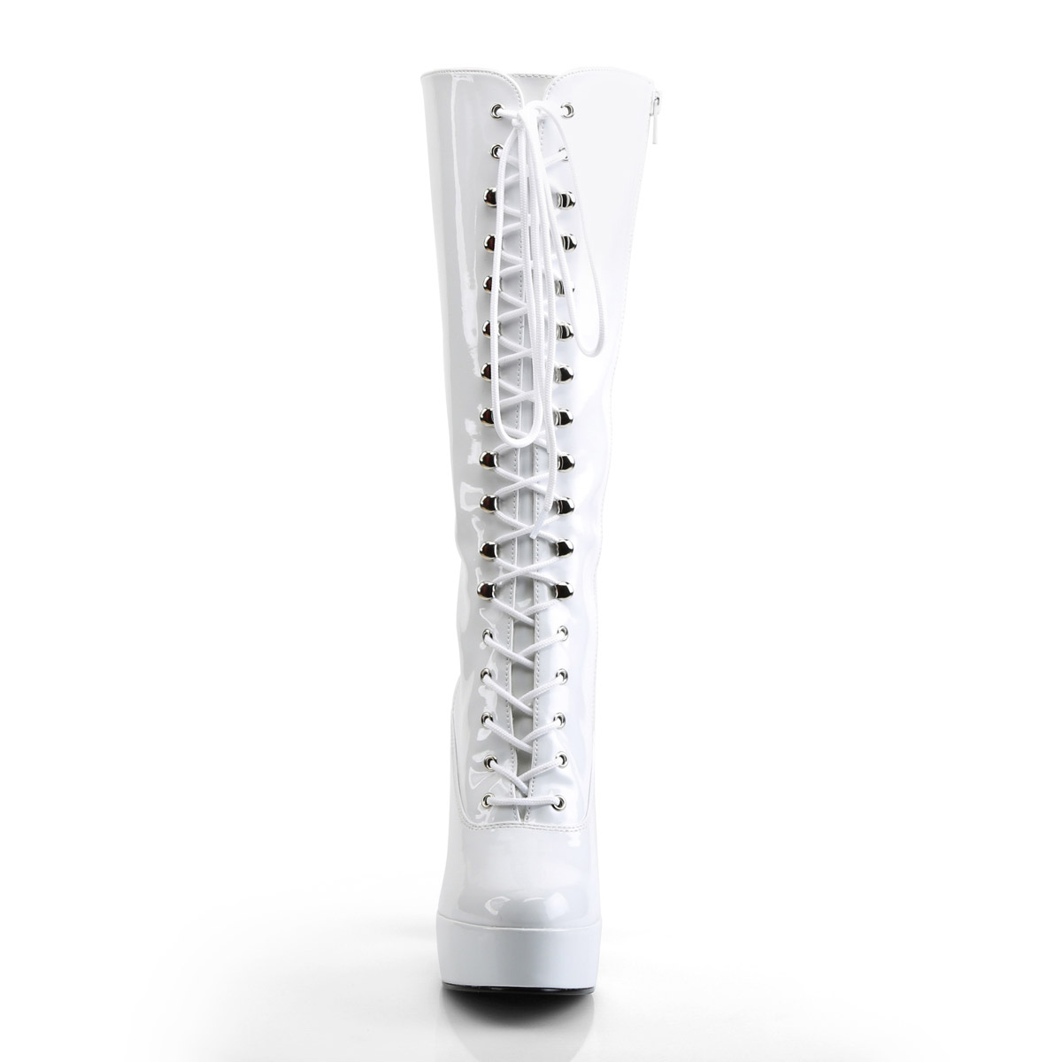 Pleaser Sexy Knee High Full Side Zipper Heel Boots Adult Women Electra20Xx - Picture 38 of 66