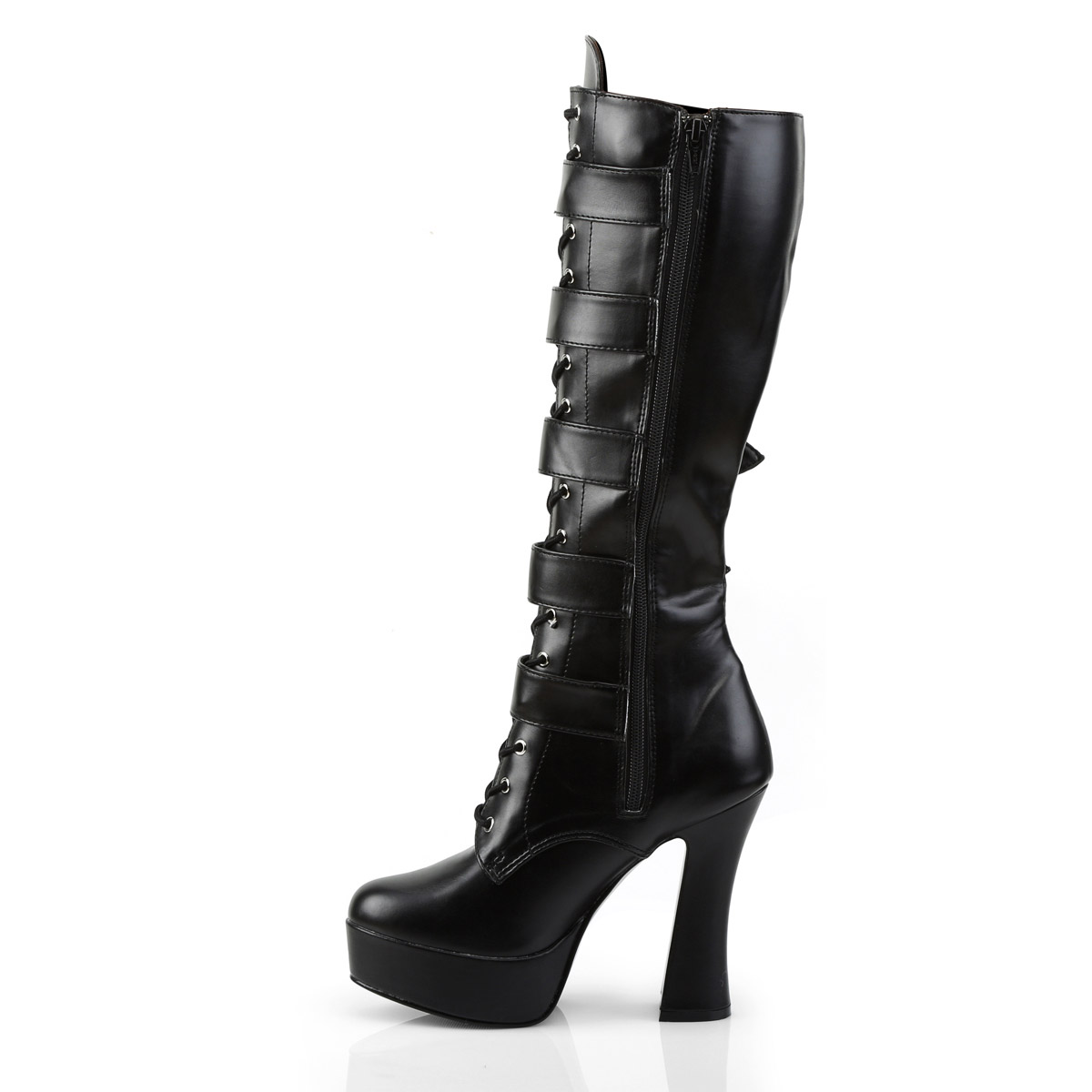 Pleaser Sexy Knee High Full Side Zipper Heel Boots Adult Women Electra20Xx - Picture 64 of 66