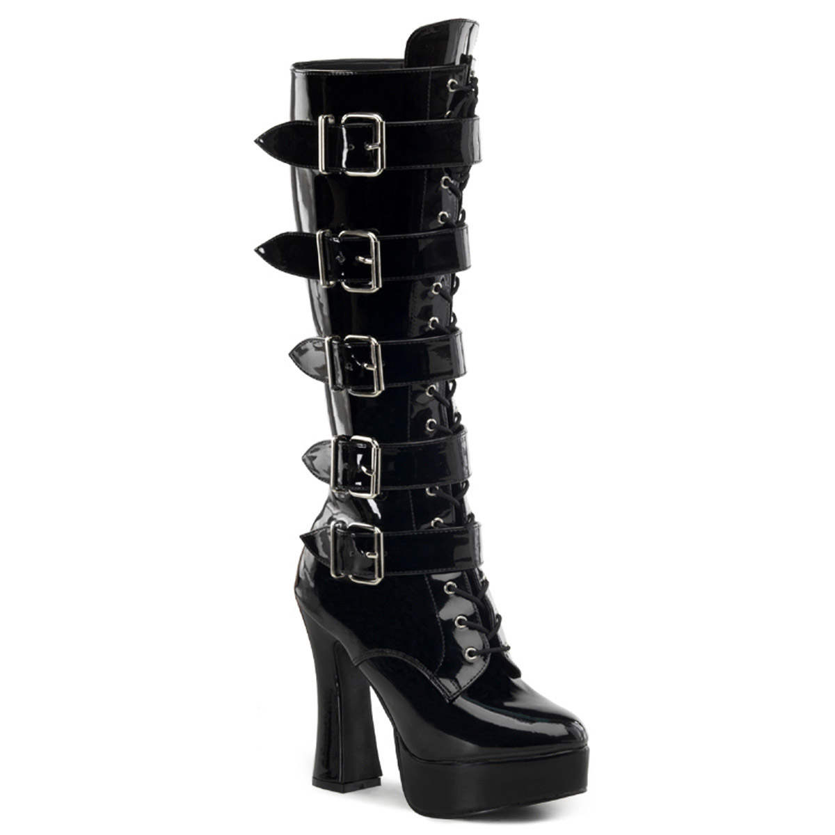 Pleaser Sexy Knee High Full Side Zipper Heel Boots Adult Women Electra20Xx - Picture 57 of 66