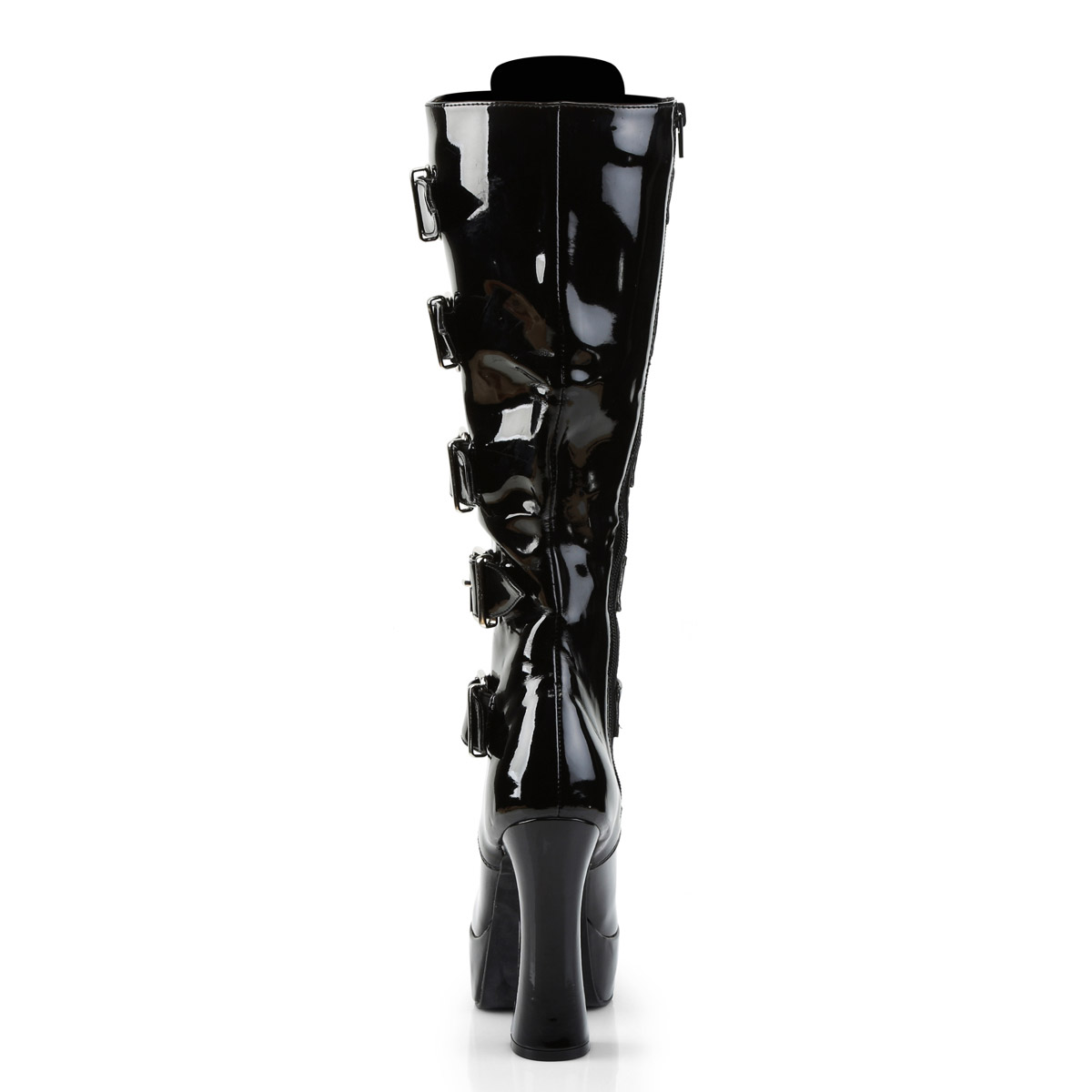 Pleaser Sexy Knee High Full Side Zipper Heel Boots Adult Women Electra20Xx - Picture 60 of 66