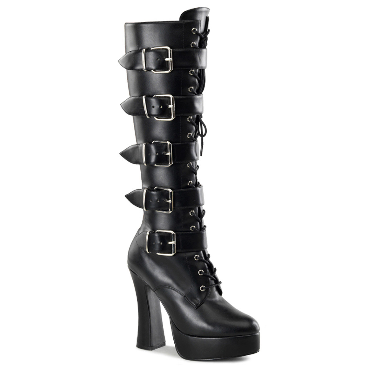 Pleaser Sexy Knee High Full Side Zipper Heel Boots Adult Women Electra20Xx - Picture 62 of 66