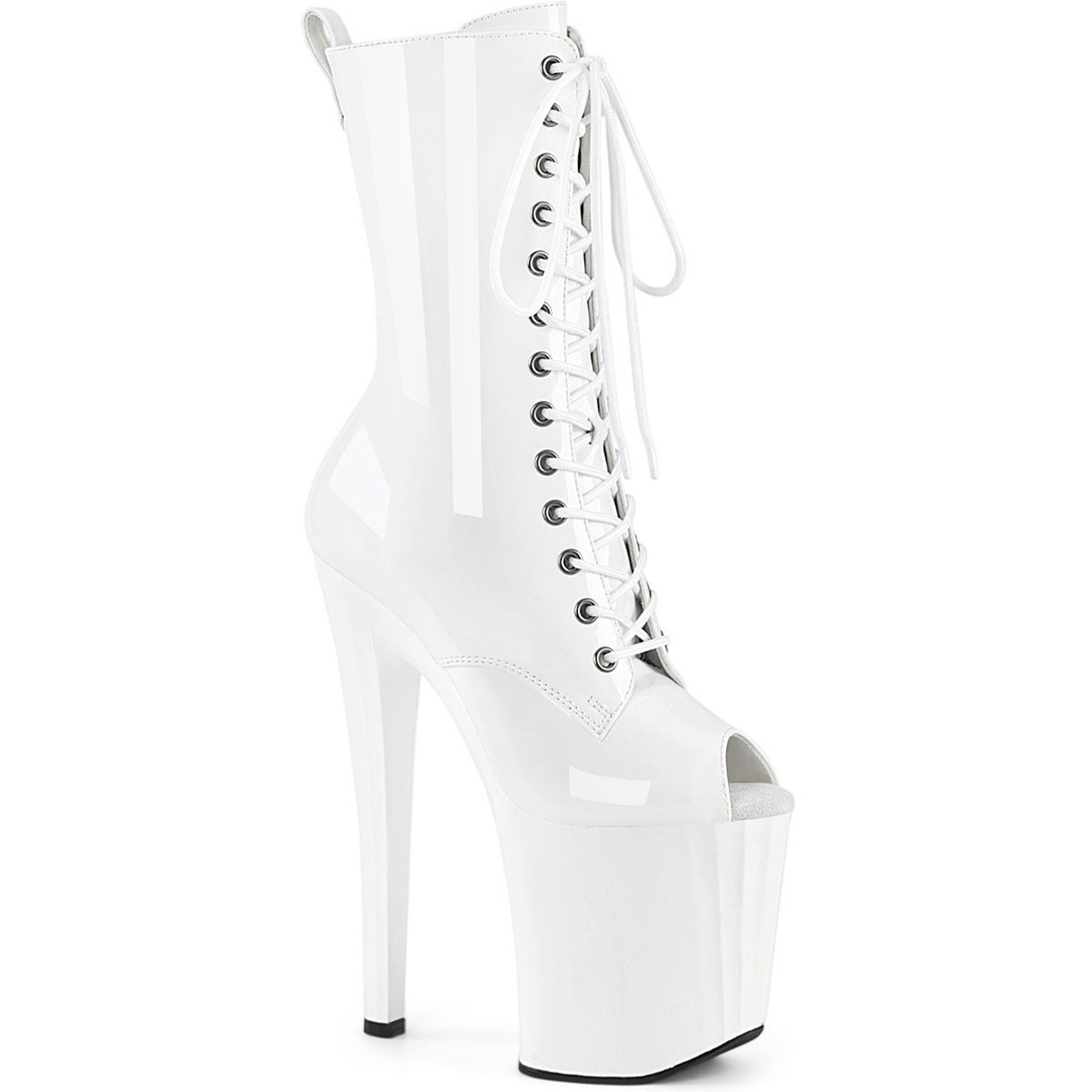 Pleaser 8" Heel 3" Pf Peep Toe Ankle Boots Adult Women Shoes Enchant/1041 - Picture 17 of 21