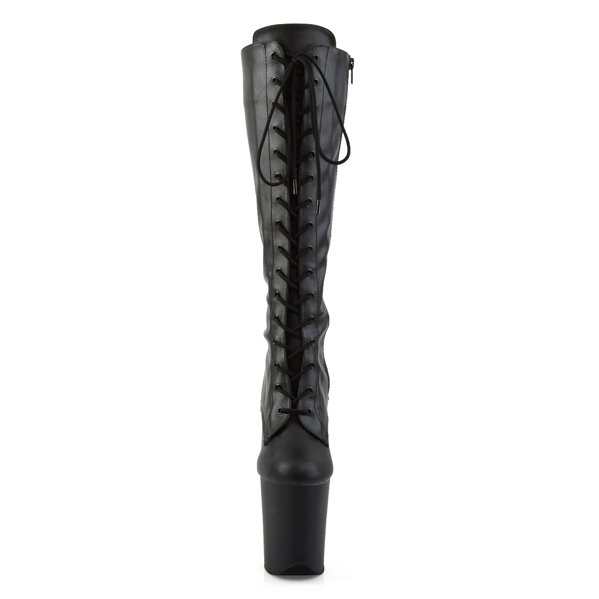 Pleaser 8" Heel 4" Pf Stretch Knee Boot Side Zip Adult Women Boots Flam20Xx - Picture 13 of 18