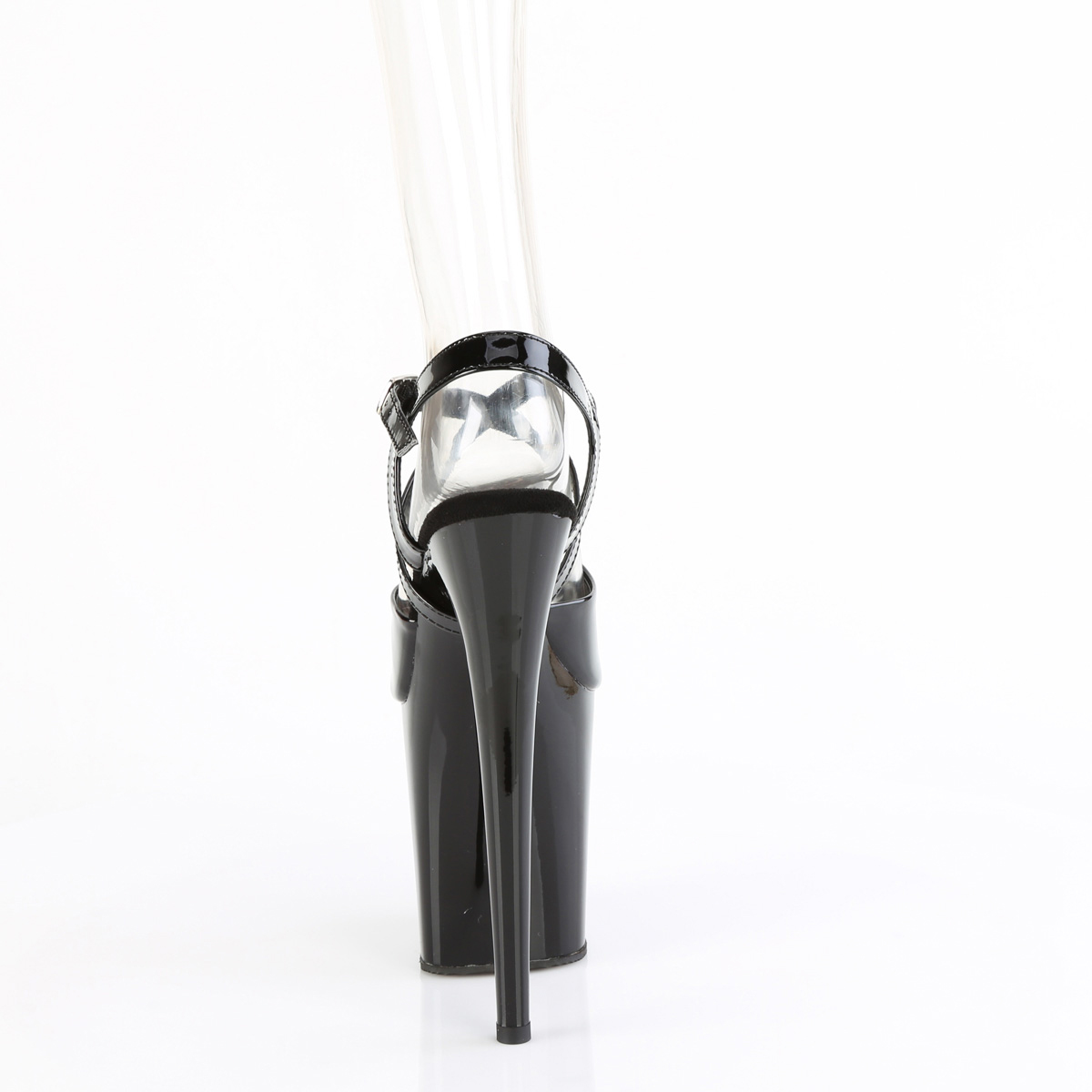 Pleaser 8" Heel Criss Cross Ankle Strap Sandal Adult Women Flamingo/824 - Picture 10 of 11