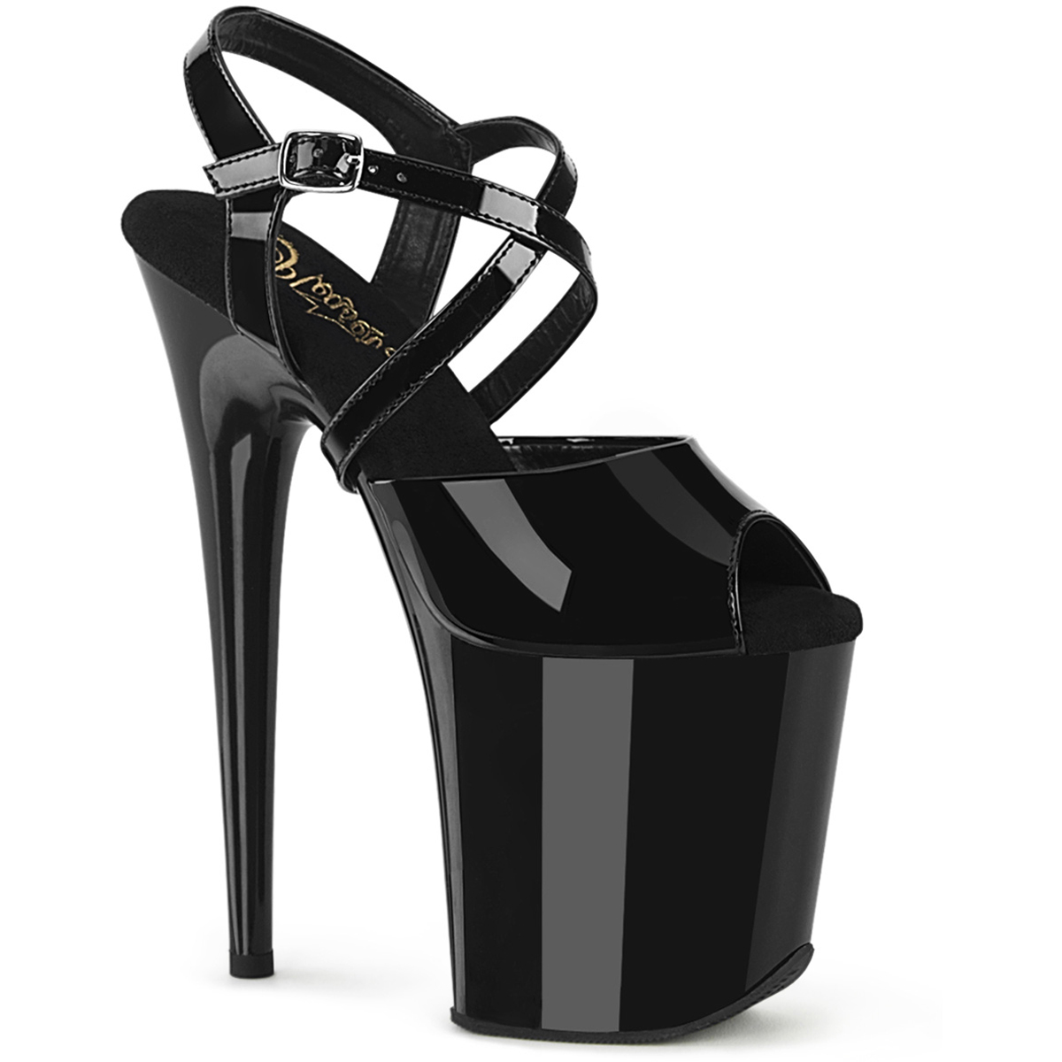 Pleaser 8" Heel Criss Cross Ankle Strap Sandal Adult Women Flamingo/824 - Picture 7 of 11