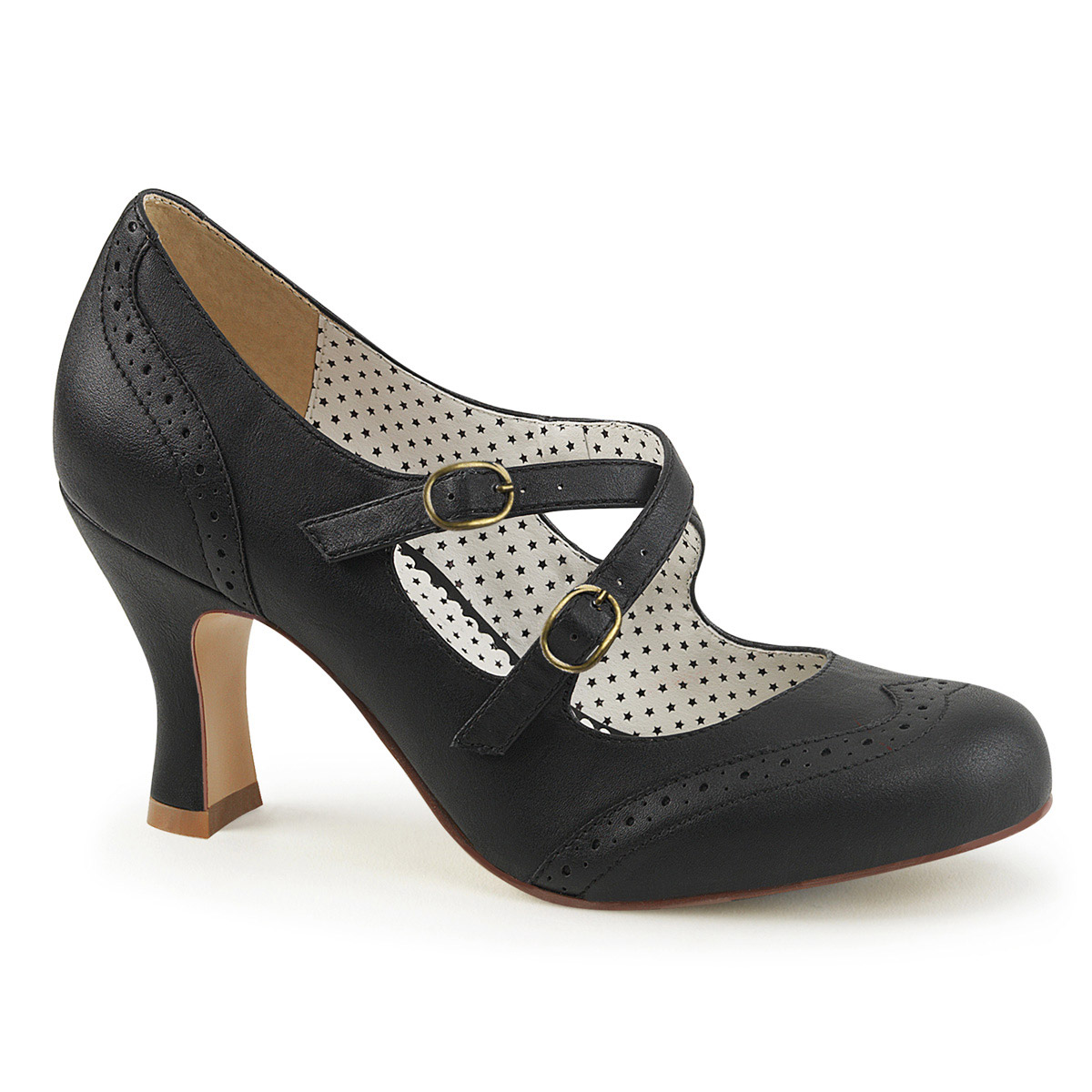 Pleaser Pin Up Couture Criss-Cross Mary Jane Pump Adult Women Heels Flap3X - Picture 7 of 16