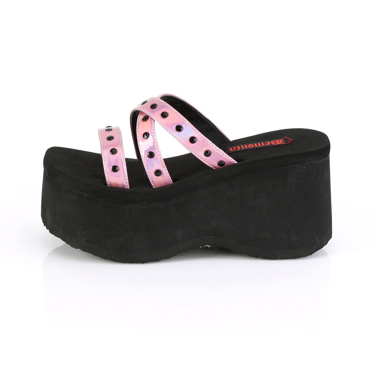 Pleaser Punk Skull & Crossbones Thong Strap Platform Sandals Adult Women FUNN1X - Picture 39 of 51