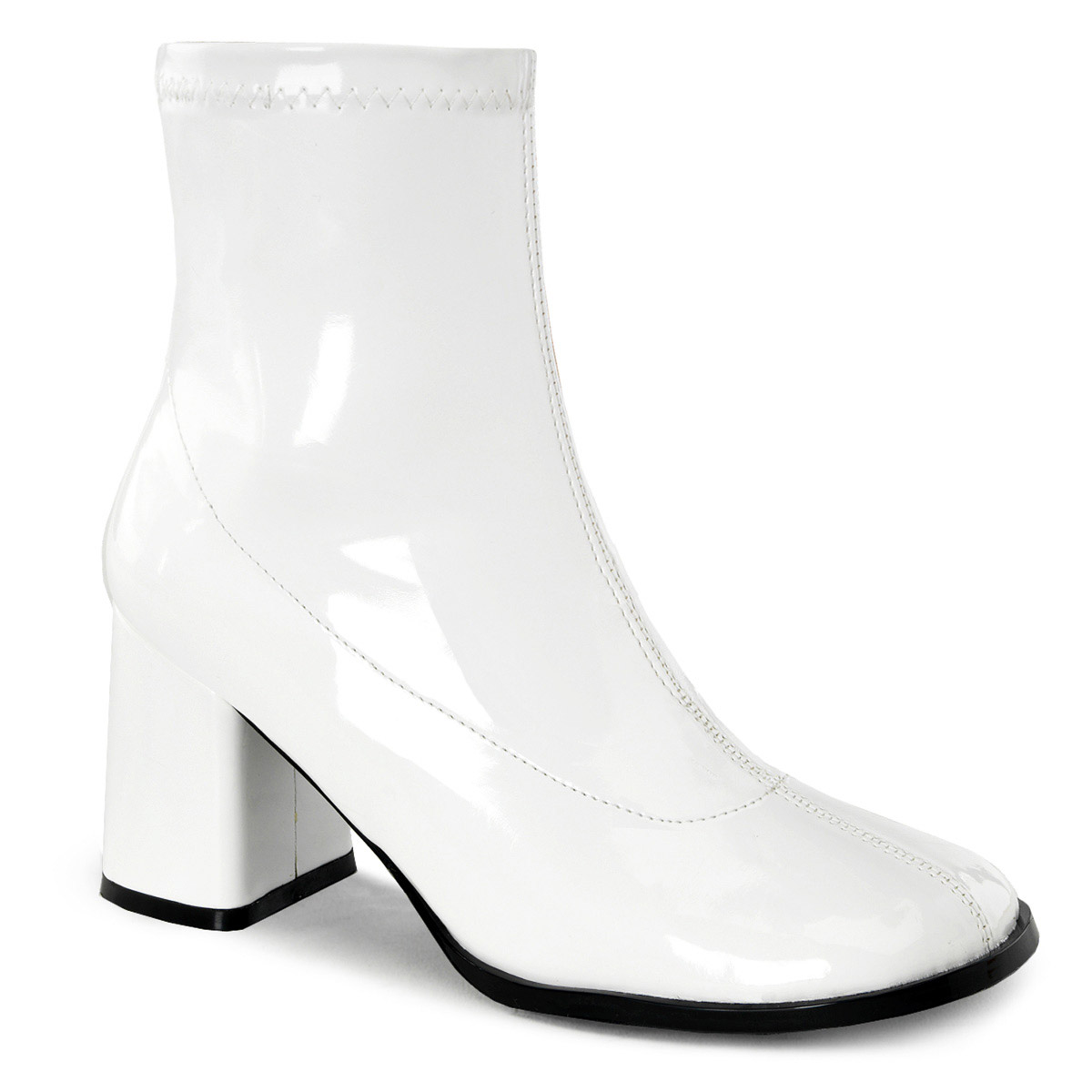 Pleaser Funtasma 3" Block Heel Ankle Gogo Boot Side Zip Adult Women Gogo150 - Picture 17 of 21