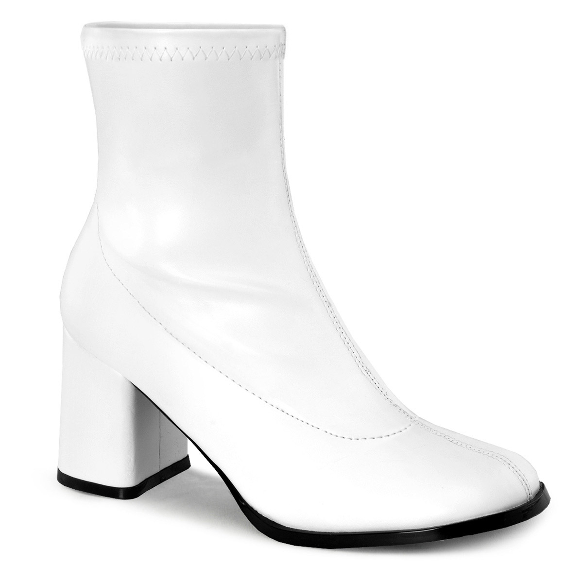 Pleaser Funtasma 3" Block Heel Ankle Gogo Boot Side Zip Adult Women Gogo150 - Picture 12 of 21