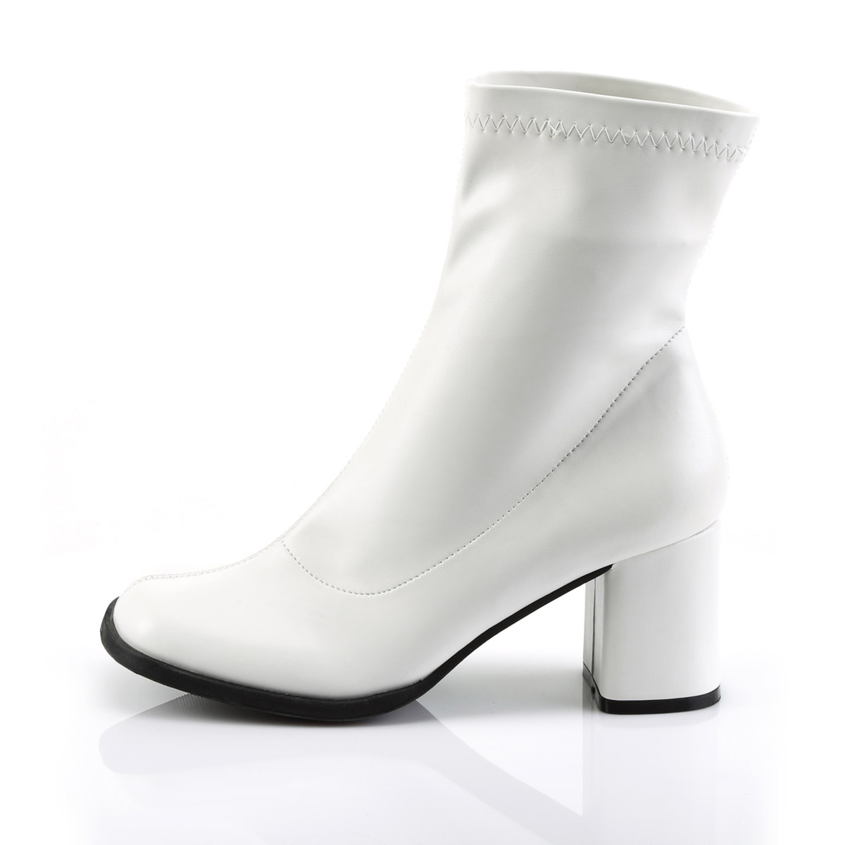 Pleaser Funtasma 3" Block Heel Ankle Gogo Boot Side Zip Adult Women Gogo150 - Picture 14 of 21