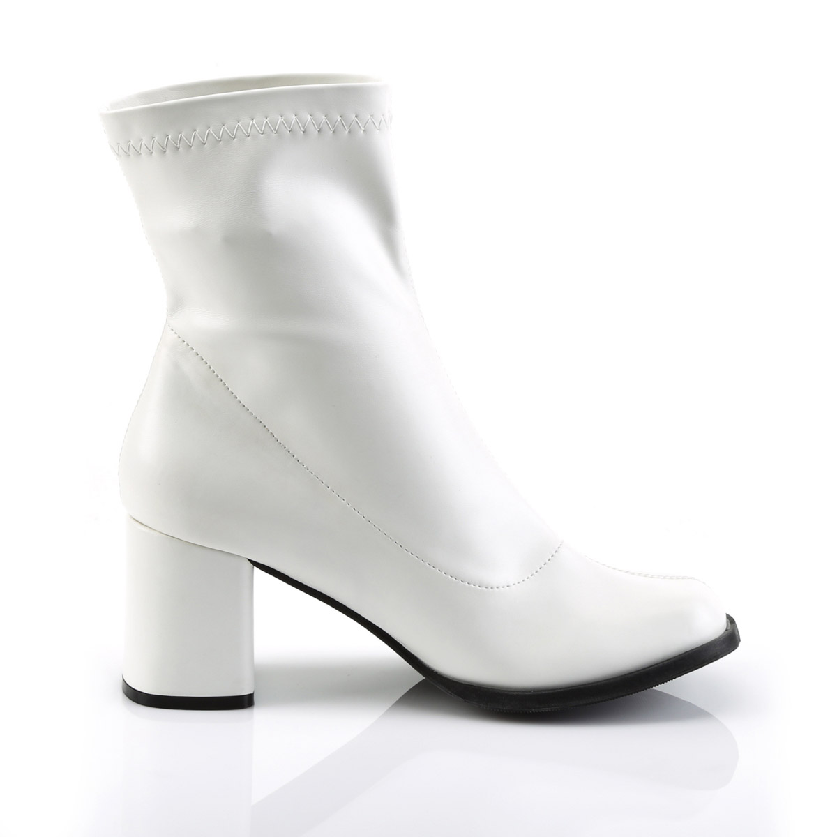Pleaser Funtasma 3" Block Heel Ankle Gogo Boot Side Zip Adult Women Gogo150 - Picture 16 of 21
