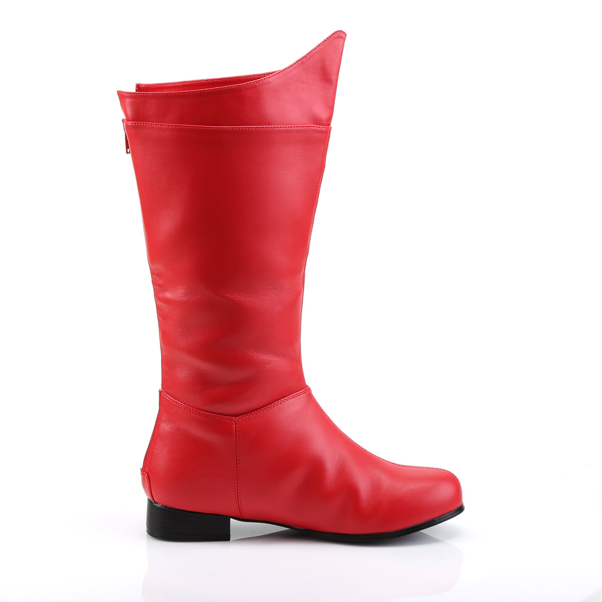Pleaser Funtasma niedriger Absatz kniehohe Superheldenstiefel zum Überziehen Erwachsene Herren Hero100 - Bild 16 von 16