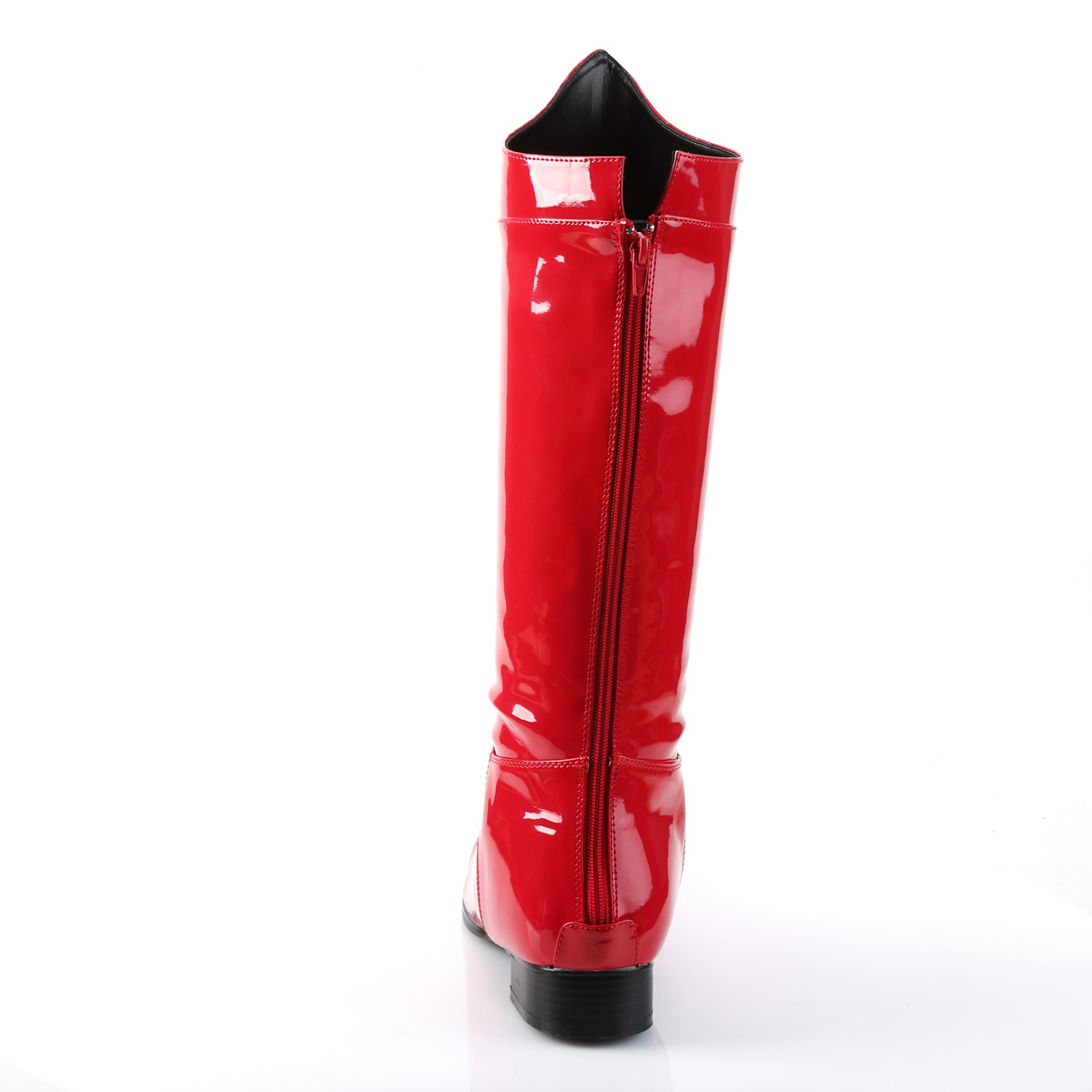 Pleaser Funtasma niedriger Absatz kniehohe Superheldenstiefel zum Überziehen Erwachsene Herren Hero100 - Bild 10 von 16