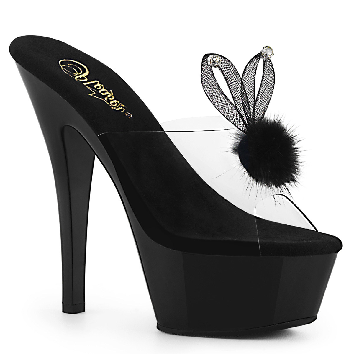 Pleaser Peep Toe Platform Stiletto Mule Sandal High Heels Adult Women