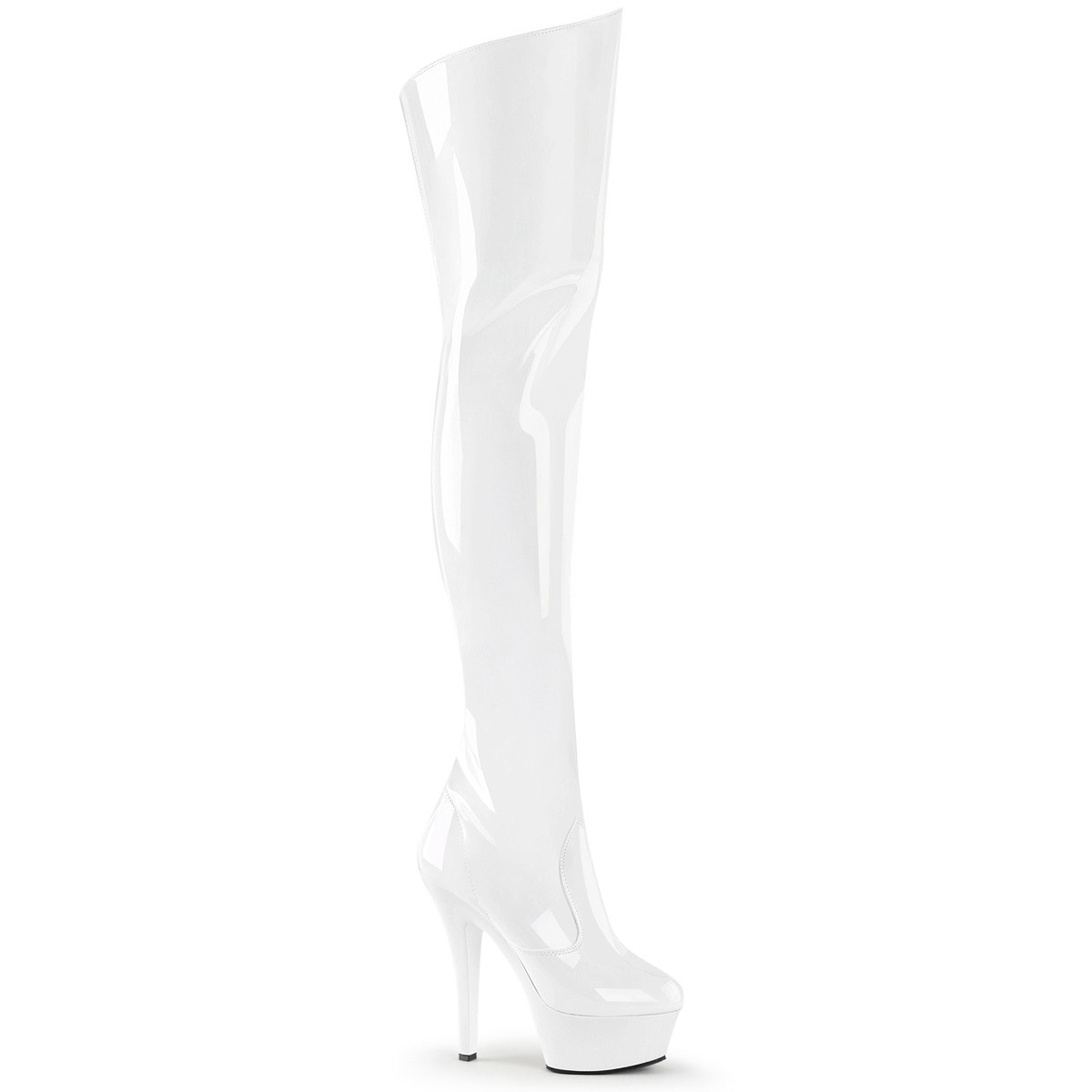Pleaser Overknee-Stiefel mit seitlichem Reißverschluss Plateau Stilettoabsatz Erwachsene Damen Kiss30Xx - Bild 12 von 16