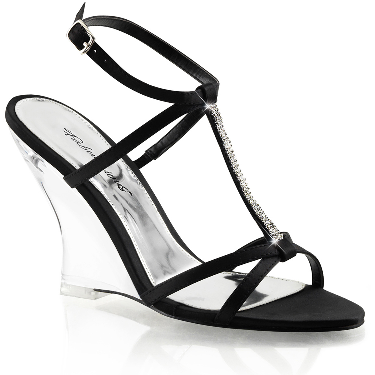 Pleaser Fabulicious Rhinestone Slingback Sandals High Heels Adult Womenlovely41X - Picture 6 of 7