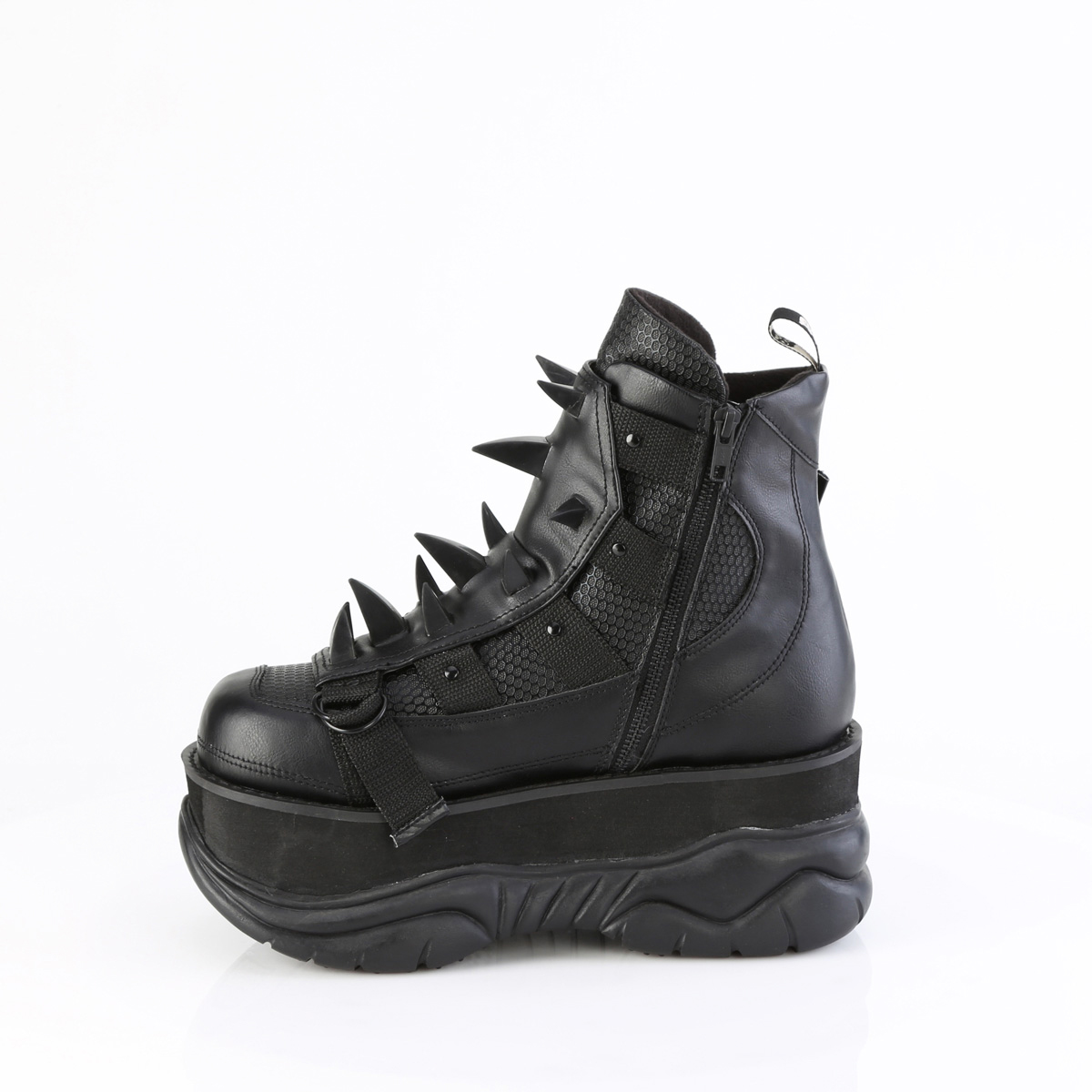 Pleaser Demonia 3" Pf Ankle Boots Quick Release Buckles Adult Unisex Neptune/68 - Picture 4 of 6
