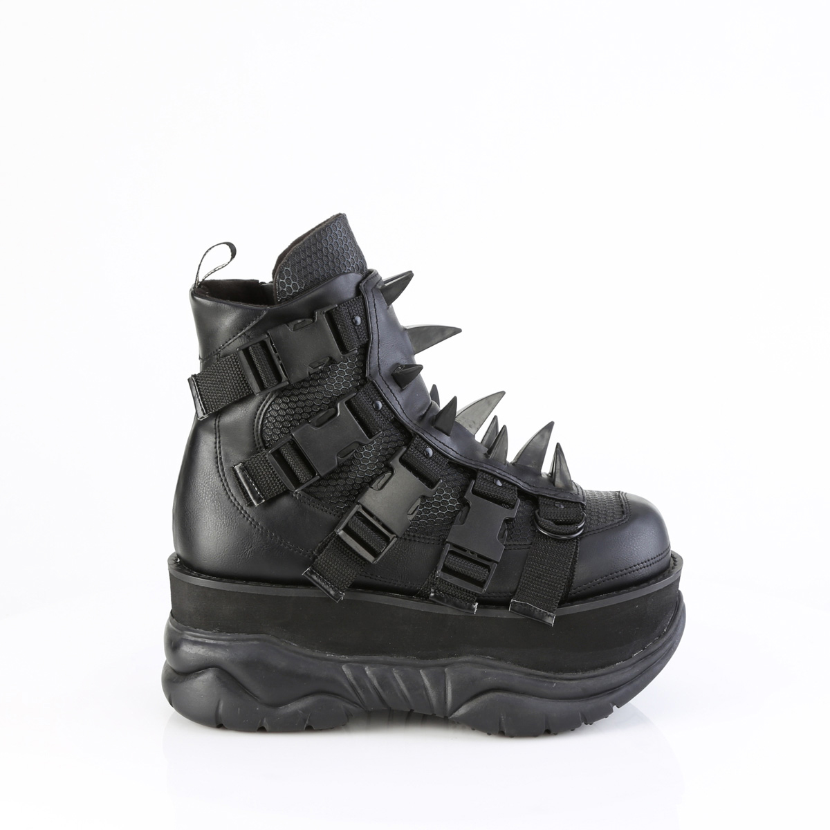 Pleaser Demonia 3" Pf Ankle Boots Quick Release Buckles Adult Unisex Neptune/68 - Picture 6 of 6