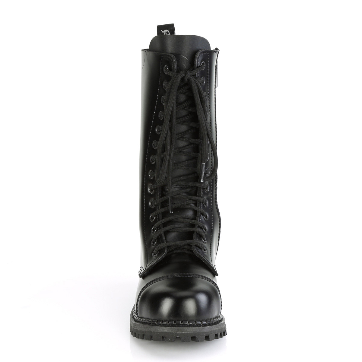 Pleaser Demonia 14 Ojales Unisex Puntera de Acero Botas Media Pantorrilla Zapatos para Adultos Riot/14 - Imagen 3 de 11