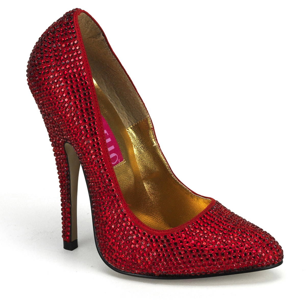 Pleaser Scandal-620R Rhinestone Pointed Toe Stiletto Pumps Scandal 620R