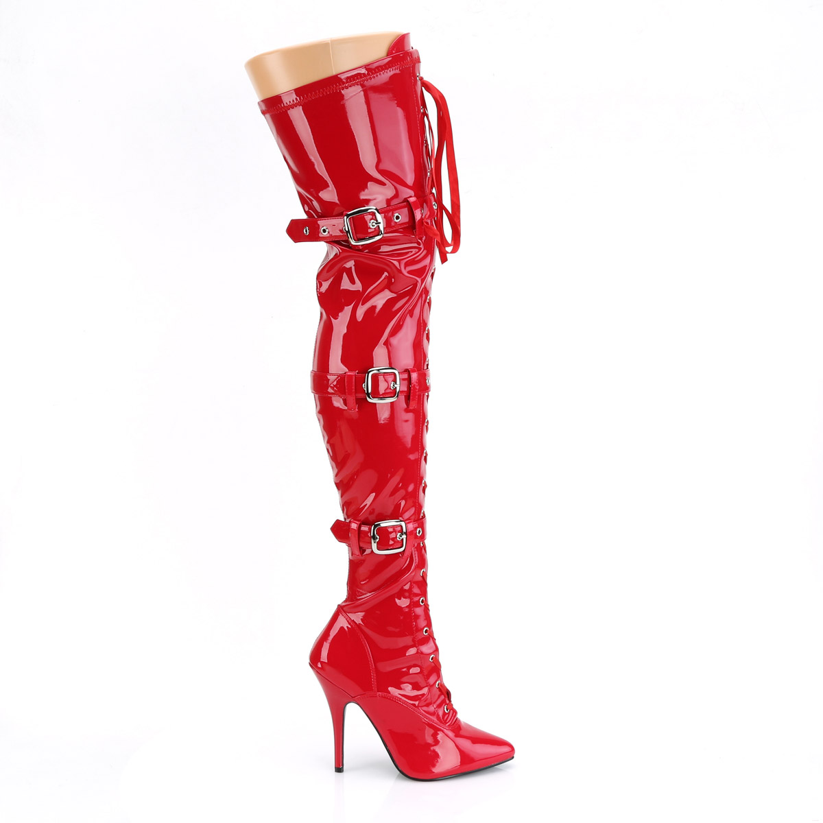 Pleaser 5" Plain Stretch Thigh High Boots Adult Women Shoes Seduce/30Xx - Picture 24 of 25