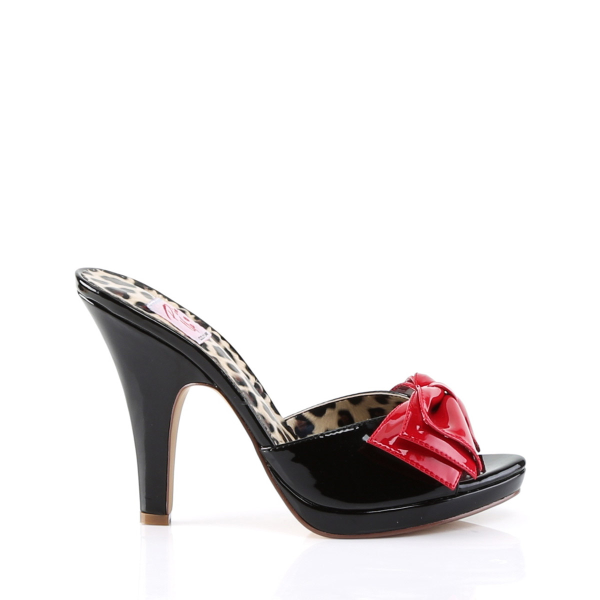 pointed leather rhinestone mules