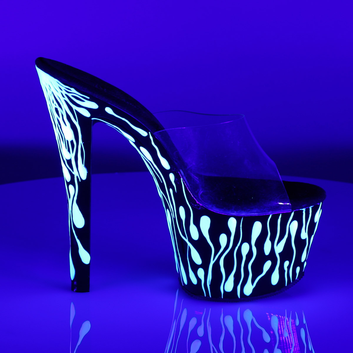 Pleaser Open Toe Stripper Platform Stiletto Spike High Heels Adult Women Sky301 - Picture 6 of 22