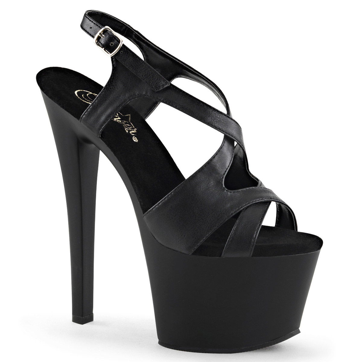 Pleaser 7" Heel 2 3/4" PF Criss Cross Ankle Wrap Sandal Adult Women SKY3XX - Picture 7 of 32