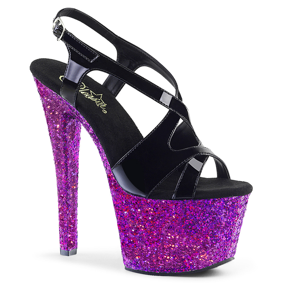 Pleaser 7" Heel 2 3/4" PF Criss Cross Ankle Wrap Sandal Adult Women SKY3XX - Picture 27 of 32