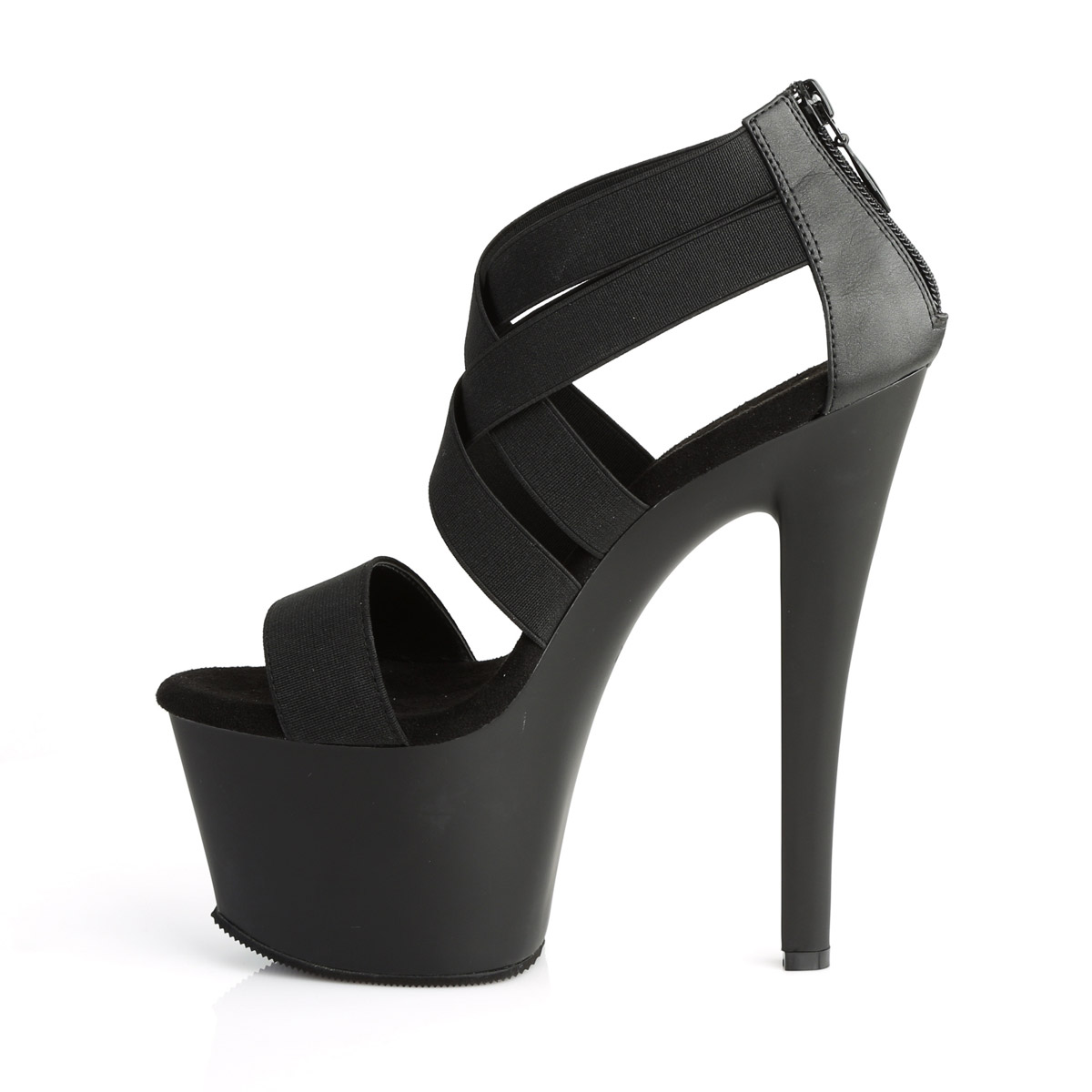 Pleaser 7" Heel 2 3/4" PF Criss Cross Ankle Wrap Sandal Adult Women SKY3XX - Picture 4 of 32