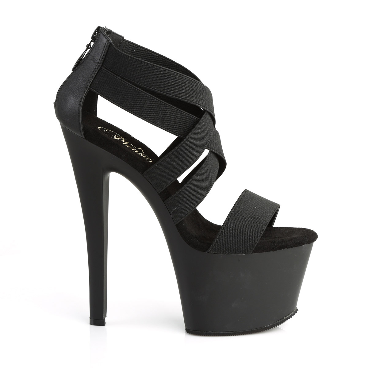 Pleaser 7" Heel 2 3/4" PF Criss Cross Ankle Wrap Sandal Adult Women SKY3XX - Picture 6 of 32