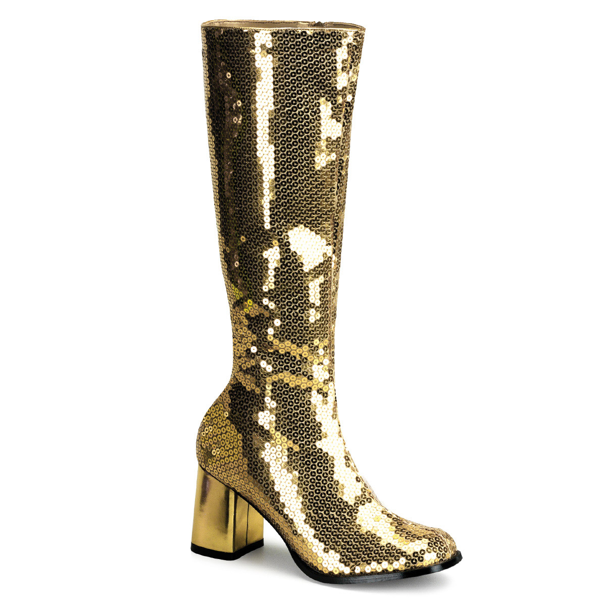 Black and gold sequin boots hotsell